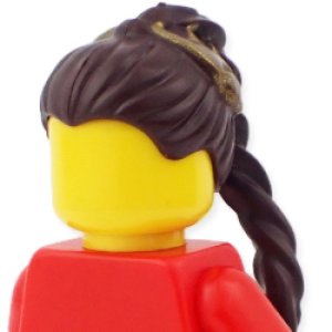 画像2: ヘア110（ダークブラウン・クリップゴールド） (2)