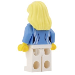 画像2: ミディアムブルーシャツ・貝殻ペンダント・レッグホワイト・ヘアBLY (2)