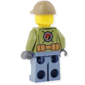 画像2: ボルケーノ・エクスプローラー ベルト&ラジオ付きシャツ・ダークタンキャップ・濃いひげ (2)