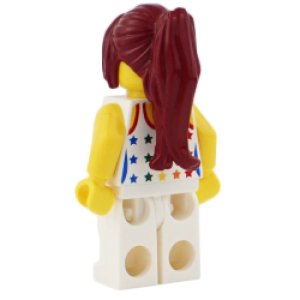 画像2: レインボースターパターン・ヘアダークレッド (2)