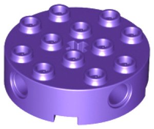 画像1: ラウンド4x4ブロック-4穴 (1)