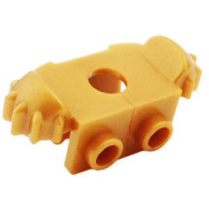 画像2: ショルダーガード・TYPE2・フロント1バック2スタッド(パールゴールド) (2)