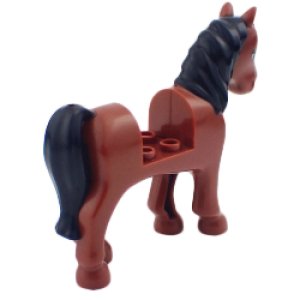 画像2: ホース・2x2カットアウト(レディッシュブラウン・ホワイトブレイズ) (2)