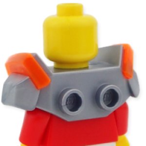 画像2: ブレストアーマー・ショルダーパッドTNO・TYPE2(フラットシルバー) (2)