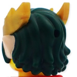 画像2: ヘア(ダークグリーン・ティアラ/パールゴールド) (2)