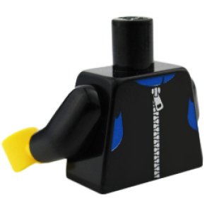 画像2: トルソー(ウェットスーツ・ブラック/ブルー) (2)