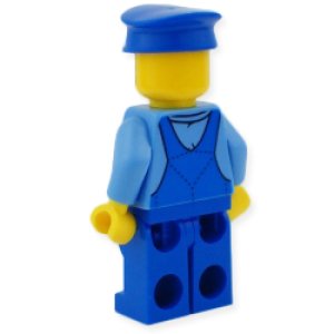 画像2: トレイン メカニック・オーバーオール ブルー (2)