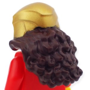 画像2: ヘア(ダークブラウン・チーク プロテクター ヘルメット パールゴールド) (2)