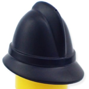 画像2: ポリスヘルメット（ブラック） (2)