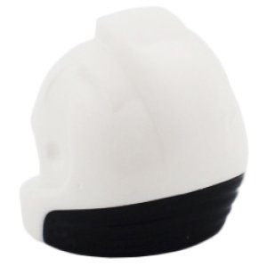 画像2: アストロノート ヘルメット・ブラック ネックベース・ポリスバッジ（ホワイト） (2)