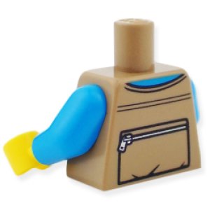 画像2: トルソー(ベストダークタン/ジッパー ポケット・シャツ ダークアジュール) (2)