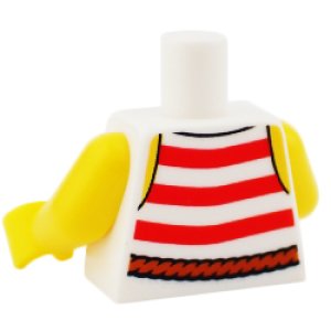 画像2: トルソー（パイレーツ・レッドストライプ・ロープ ベルト） (2)