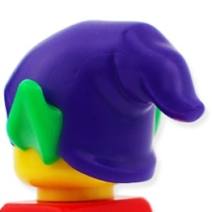 画像2: エルフハット・TYPE2(ダークパープル/ブライトグリーン) (2)