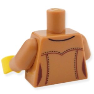 画像2: トルソー（フィーメイル ジャケット ミディアムヌガー・3ボタン・サンドブルー シャツ） (2)