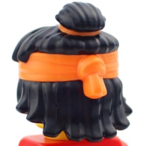 画像3: ヘア290(ブラック/鉢巻・オレンジ) (3)