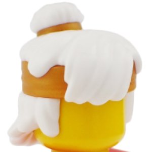 画像2: ヘア287(ホワイト/鉢巻) (2)