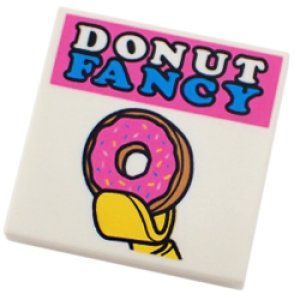 2x2タイル（ドーナツ・ミニフィグハンド・DONUT FANCY）