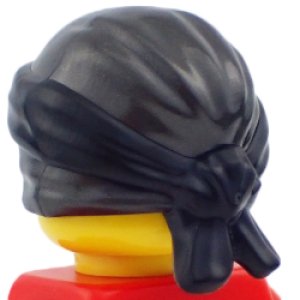 画像2: 忍者帽・鉢巻（パールダークグレー/ブラック） (2)