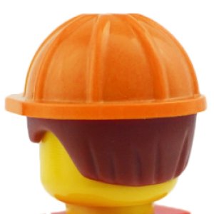 画像2: ヘア（ワークヘルメット/ブライトライトオレンジ・ミディアムヌガー） (2)