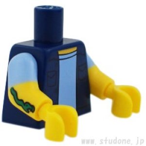 画像2: トルソー（ベスト/2ポケット ダークブルー・シャツ ブライトライトブルー） (2)