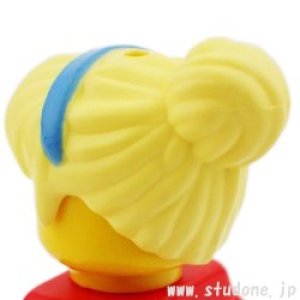 画像2: ヘア361（ブライトライトイエロー・ヘアーバンド/ダークアジュール） (2)