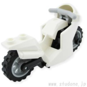 画像2: スポーツバイク(ホワイト・ハンドル/ホイール ライトブルーイッシュグレー) (2)