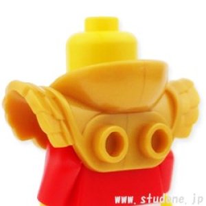 画像2: ショルダーパッド・アーマー・3スタッド(パールゴールド) (2)