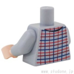 画像2: トルソー（シャツ ライトブルーイッシュグレー・プレイド ライン） (2)