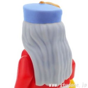 画像2: ヘア(ライトブルーイッシュグレー・サンドブルーハット/ゴールド タッセル) (2)