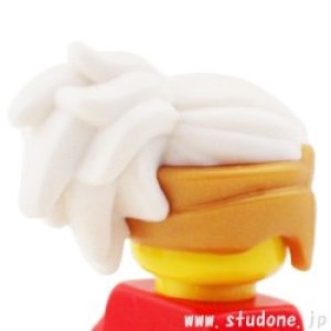 画像2: ヘア441（ホワイト/ティアラ パールゴールド） (2)