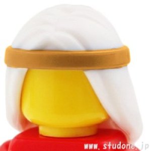 画像2: ヘア230(ホワイト・ミディアムヌガー ヘッドバンド) (2)