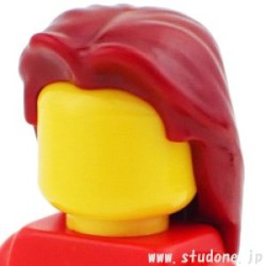 画像2: ヘア9-005（ダークレッド） (2)