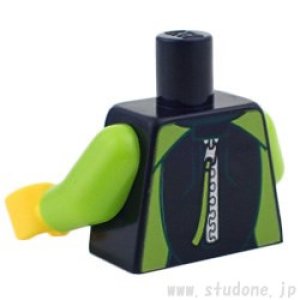 画像2: トルソー(ウェットスーツ・ブラック/ライム) (2)