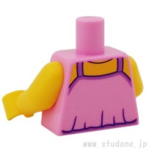 画像2: トルソー（蝶プリントピンク・ネックレスハート） (2)