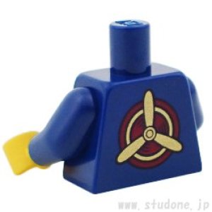 画像2: トルソー(ジャンプスーツ ダークブルー・フライング バッジ・バック プロペラ パターン) (2)