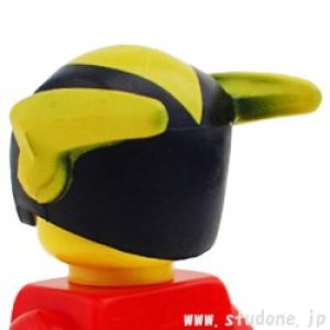 画像2: ブラック バルカン ヘルメット(ブラック/イエロー) (2)