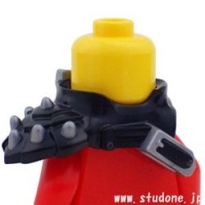 画像2: フェイスバー・ショルダーパッドアーマー・バック シース（フラットシルバー/ブラック） (2)