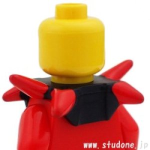 画像2: ショルダーガード（スパイクレッド・レッドドクロ） (2)