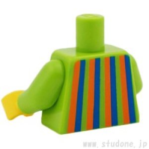 画像2: トルソー(セーター ライム・オレンジ/ブルー ストライプ) (2)