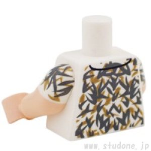 画像2: トルソー(シャツ ホワイト・ダークブルーイッシュグレー/ダークタン フローラル) (2)