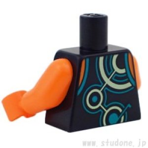 画像2: トルソー(タンクトップ ブラック・プラネットネックレス・サークルパターン) (2)