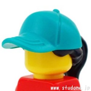 画像2: ヘア（キャップ/ダークターコイズ・ブラック） (2)