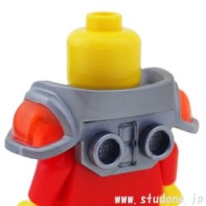 画像2: ブレストアーマー・ショルダーパッドTNO（フラットシルバー） (2)