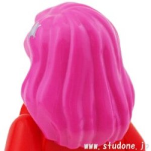 画像3: ヘア13-013(ダークピンク/シルバー スター) (3)