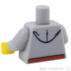 画像2: トルソー（ジャケット フード ライトブルーイッシュグレー・オレンジ ジッパー） (2)