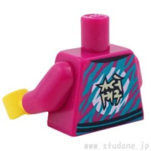 画像2: トルソー（ジャケット マジェンタ・タイガーヘッド/バッジ） (2)