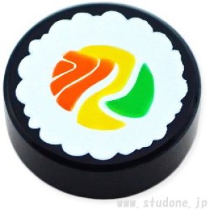 ラウンド1x1タイル（巻寿司3）