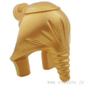 画像2: マミー ヘッドドレス(メタリックゴールド/ダークブルー ライン) (2)