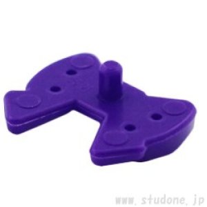 画像2: フレンズ・ヘアーリボン・ピン(ダークパープル) (2)