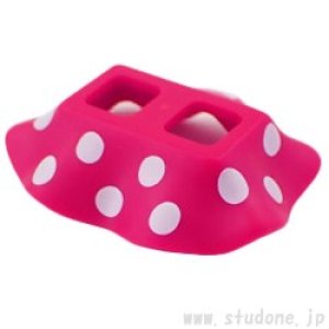 画像2: プラスチック スカート（ダークピンク・ミニー/水玉柄） (2)